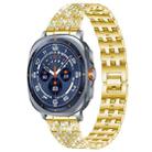 For Samsung Galaxy Watch Ultra/Ultra 2025 xDfind Five Beads Full Diamond Metal Watch Band(Gold) - 1