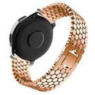 22mm xDfind Fish Scale Texture Metal Watch Band(Rose Gold) - 2