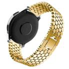 22mm xDfind Fish Scale Texture Metal Watch Band(Gold) - 2