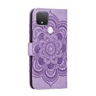 For Google Pixel 5 Mandala Embossing Pattern Horizontal Flip PU Leather Case with Holder & Card Slots & Walle & Lanyard(Purple) - 3