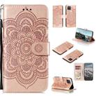 For Google Pixel 5 Mandala Embossing Pattern Horizontal Flip PU Leather Case with Holder & Card Slots & Walle & Lanyard(Rose Gold) - 1