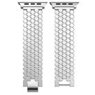 For Apple Watch 42 / 44 / 45 / 46 / 49mm xDfind Fish Scale Texture Metal Watch Band(Silver) - 3