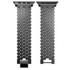 For Apple Watch 42 / 44 / 45 / 46 / 49mm xDfind Fish Scale Texture Metal Watch Band(Black) - 3