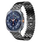 For Samsung Galaxy Watch Ultra/Ultra 2025 xDfind Fish Scale Texture Metal Watch Band(Black) - 1