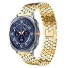For Samsung Galaxy Watch Ultra/Ultra 2025 xDfind Fish Scale Texture Metal Watch Band(Gold) - 1