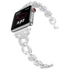 For Apple Watch 38 / 40 / 41 / S10 42mm xDfind Diamond Stainless Steel Watch Band(Silver) - 2