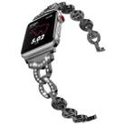 For Apple Watch 38 / 40 / 41 / S10 42mm xDfind Diamond Stainless Steel Watch Band(Black) - 2