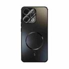 For OPPO Reno14 Pro Global ABEEL Heat Dissipation Frosted MagSafe Phone Case with Lens Film(Black) - 2