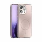 For OPPO Reno14 Global ABEEL Heat Dissipation Frosted MagSafe Phone Case with Lens Film(Rose Gold) - 1