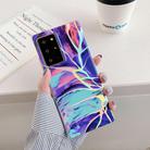 For Samsung Galaxy Note 20 Ultra Laser Marble Pattern TPU Protective Case(Purple Cloud) - 1