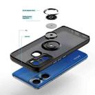 For Infinix Hot 20 Play Q Shadow 1 Series TPU + PC Phone Case with Ring(Dark Green) - 3