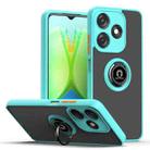For Tecno Spark 10C Q Shadow 1 Series TPU + PC Phone Case with Ring(Sky Blue) - 1
