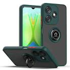 For Tecno Spark 10C Q Shadow 1 Series TPU + PC Phone Case with Ring(Dark Green) - 1