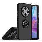 For Tecno Spark 30C Q Shadow 1 Series TPU + PC Phone Case with Ring(Black+Black) - 1