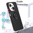 For Tecno Spark Go 1 / Go 2025 Q Shadow 1 Series TPU + PC Phone Case with Ring(Yellow) - 2