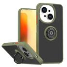 For Tecno Spark Go 1 / Go 2025 Q Shadow 1 Series TPU + PC Phone Case with Ring(Army Green) - 1