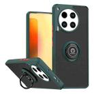 For Tecno Camon 30 4G Q Shadow 1 Series TPU + PC Phone Case with Ring(Dark Green) - 1