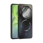 For vivo X200 Pro ABEEL Heat Dissipation Frosted MagSafe Phone Case with Lens Film(Black) - 1