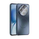 For vivo X200s ABEEL Heat Dissipation Frosted MagSafe Phone Case with Lens Film(Dark Blue) - 1