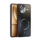 For Redmi K80 Pro 5G ABEEL Heat Dissipation Frosted MagSafe Phone Case with Lens Film(Black) - 1