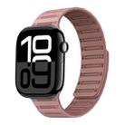 For Apple Watch 42mm / 41mm / 40mm / 38mm Cylinder Magnetic Two-color Loop Silicone Watch Band(Oxford Pink Rose Grey) - 1