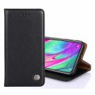 For Samsung Galaxy Note10+ Non-Magnetic Retro Texture Horizontal Flip Leather Case with Holder & Card Slots & Wallet(Black) - 1