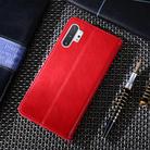 For Samsung Galaxy Note10+ Non-Magnetic Retro Texture Horizontal Flip Leather Case with Holder & Card Slots & Wallet(Red) - 3