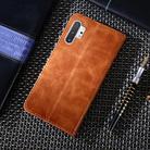 For Samsung Galaxy Note10+ Non-Magnetic Retro Texture Horizontal Flip Leather Case with Holder & Card Slots & Wallet(Brown) - 3