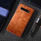 For Samsung Galaxy S10 5G Non-Magnetic Retro Texture Horizontal Flip Leather Case with Holder & Card Slots & Wallet(Brown) - 3