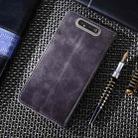 For Samsung Galaxy A80 Non-Magnetic Retro Texture Horizontal Flip Leather Case with Holder & Card Slots & Wallet(Grey) - 3