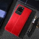 For Samsung Galaxy S20 Ultra Non-Magnetic Retro Texture Horizontal Flip Leather Case with Holder & Card Slots & Wallet(Red) - 3