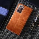 For Samsung Galaxy Note20 Ultra Non-Magnetic Retro Texture Horizontal Flip Leather Case with Holder & Card Slots & Wallet(Brown) - 3