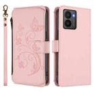 For HMD Fuison Butterfly Love Flower Multi-card Zipper Wallet Leather Phone Case(Pink) - 2