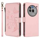 For Nothing Phone 3a Pro Butterfly Love Flower Multi-card Zipper Wallet Leather Phone Case(Pink) - 2