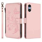 For Sony Xperia 10 VI 2024 Butterfly Love Flower Multi-card Zipper Wallet Leather Phone Case(Pink) - 2