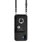 For Samsung Galaxy F06 5G / M06 5G Organ Card Bag Ring Holder Phone Case with Long Lanyard(Black) - 2
