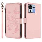 For ZTE Blade V50 Vita Butterfly Love Flower Multi-card Zipper Wallet Leather Phone Case(Pink) - 2