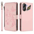 For ZTE Nubia Neo 3 Butterfly Love Flower Multi-card Zipper Wallet Leather Phone Case(Pink) - 2
