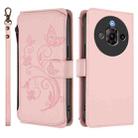For ZTE Nubia Focus Pro 5G Butterfly Love Flower Multi-card Zipper Wallet Leather Phone Case(Pink) - 2