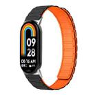 14mm xDfind I-shaped Magnetic Silicone Watch Band(Black Orange) - 1