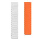 20mm xDfind I-shaped Magnetic Silicone Watch Band(Starlight Orange) - 2