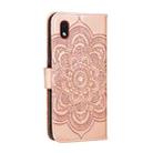 For Samsung Galaxy A01 Core Mandala Embossing Pattern Horizontal Flip PU Leather Case with Holder & Card Slots & Walle & Lanyard(Rose Gold) - 3