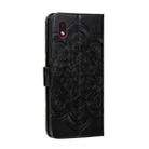 For Samsung Galaxy A01 Core Mandala Embossing Pattern Horizontal Flip PU Leather Case with Holder & Card Slots & Walle & Lanyard(Black) - 3