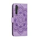 For Xiaomi Mi Note10 Lite Mandala Embossing Pattern Horizontal Flip PU Leather Case with Holder & Card Slots & Walle & Lanyard(Purple) - 3