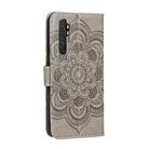 For Xiaomi Mi Note10 Lite Mandala Embossing Pattern Horizontal Flip PU Leather Case with Holder & Card Slots & Walle & Lanyard(Gray) - 3