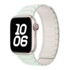 For Apple Watch 38 / 40 / 41 / S10 42mm xDfind I-shaped Magnetic Silicone Watch Band(Light Mint Starlight) - 1