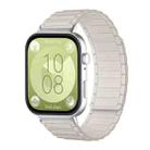 For Huawei Watch Fit4 / Fit4 Pro / Fit3 xDfind I-shaped Magnetic Silicone Watch Band(Starlight) - 1
