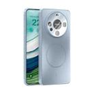 For Huawei Mate 60 ABEEL Heat Dissipation Frosted MagSafe Phone Case with Lens Film(Light Blue) - 1
