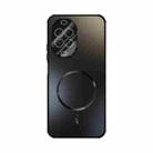 For Huawei nova 14 ABEEL Heat Dissipation Frosted MagSafe Phone Case with Lens Film(Black) - 2