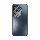 For Huawei Pura 70 Ultra ABEEL Heat Dissipation Frosted MagSafe Phone Case with Lens Film(Dark Blue) - 2
